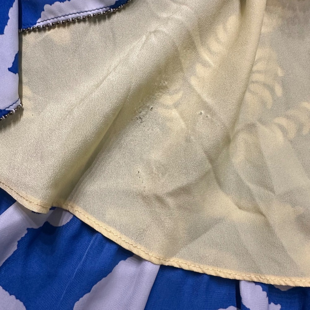 Lilly Pulitzer Strapless High-Low Nautical Anchor Dress Blue White Small - Picture 6 of 11